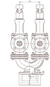 A38Y Spring Loaded Dual Safety Valvesconstructral diagram